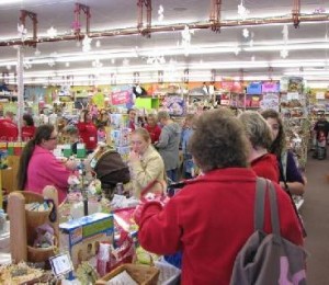 Folks enjoy the great selection at Laura's