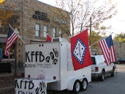 KFFB 106.1 on Location in front of Cornerstone during the Christmas Open House in Mountain View