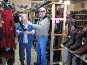 The Dude Ranch is all about boots and western wear
