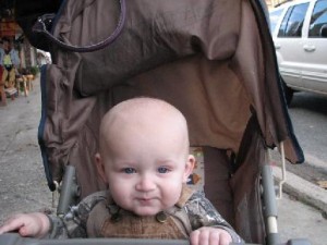 Beau the youngest shopper, is from Greenbrier