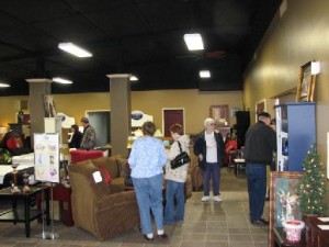 Lots of folks check out the new show room