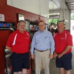 Bobby Kent, Boris Dover First Community Bank, and Ronnie Jeffery take time out for a picture