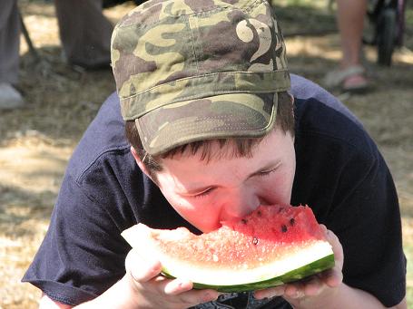 KFFB Seth Connell Enjoys Watermelon