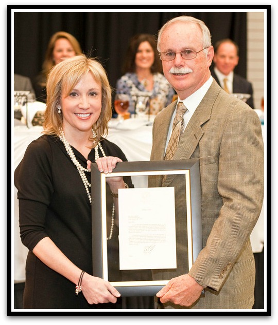 (Above) Governor's Award for Volunteerism, Dr. Larry Jernigan