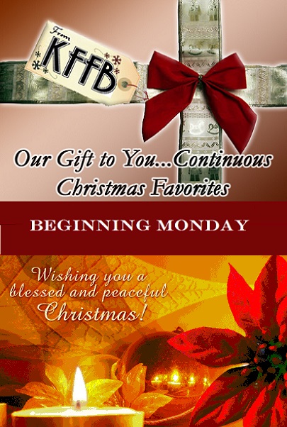KFFB 106.1 Continuous Christmas Beginning Monday
