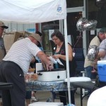 Allen and Rich Cahill serve up Petit Jean Hot Dogs and Ice Cold Pepsi