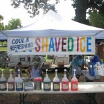 Cool and refreshing shaved ice at the Watermelon Fest