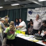 Folks gather around the Area Agency on Aging