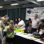 Folks gather around the Area Agency on Aging