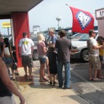 Folks line up for Petit Jean Hot dog and an Ice Cold Pepsi