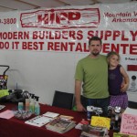 Hipp Modern Builders booth with Gentry and Lily Hipp