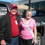 Don the 2011 Payton Great Truck Giveaway winner with Mary the 2010 winner