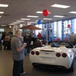The Corvette in the showroom is a favorite