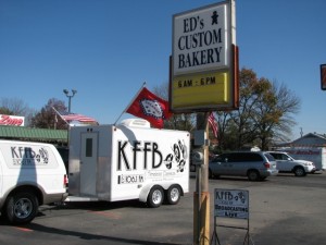 KFFB 106.1 on Location at Ed's Bakery on Veterans Day November 11, 2011