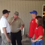 Bob interviews the Deputy sheriff of Stone County as he thanks Rick and Karen for their Donation for the counties drug dog training