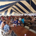 Folks gather for lunch