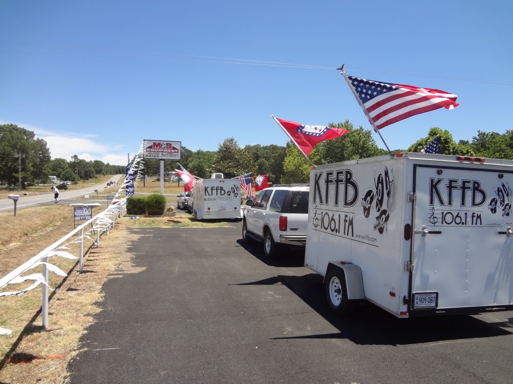 KFFB 106.1 on location at Classic Cars and Cookie Jars Grand Opening in