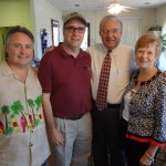Ken Madden, Bob Connell, Mayor of Searcy David Morris and Patti Manville takes time our for a picture
