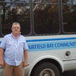 The Fairfield Bay Community Club bus is used for a shuttle