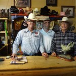 Tuff Hedeman, Bob Connell with KFFB 106.1, and Rodney the owner of the Dude Ranch