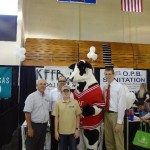 Dale, Bob, Seth, Chic fil a Cow and Matt (with Chick Fil A) take time out for a picture