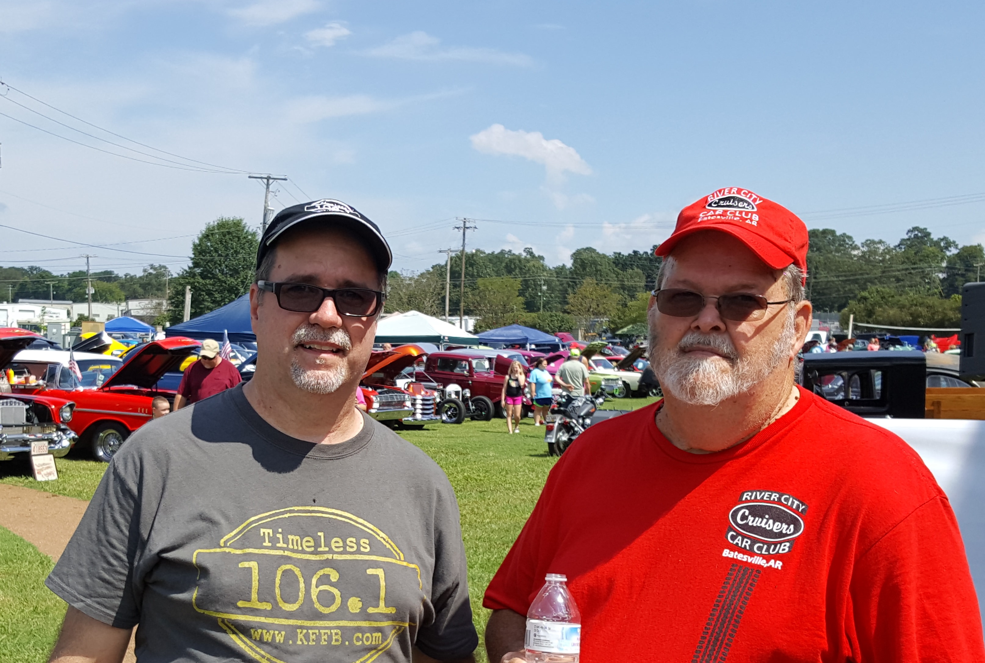 Bob Connell and Dwane Thompson President of the Ricer City Cruisers