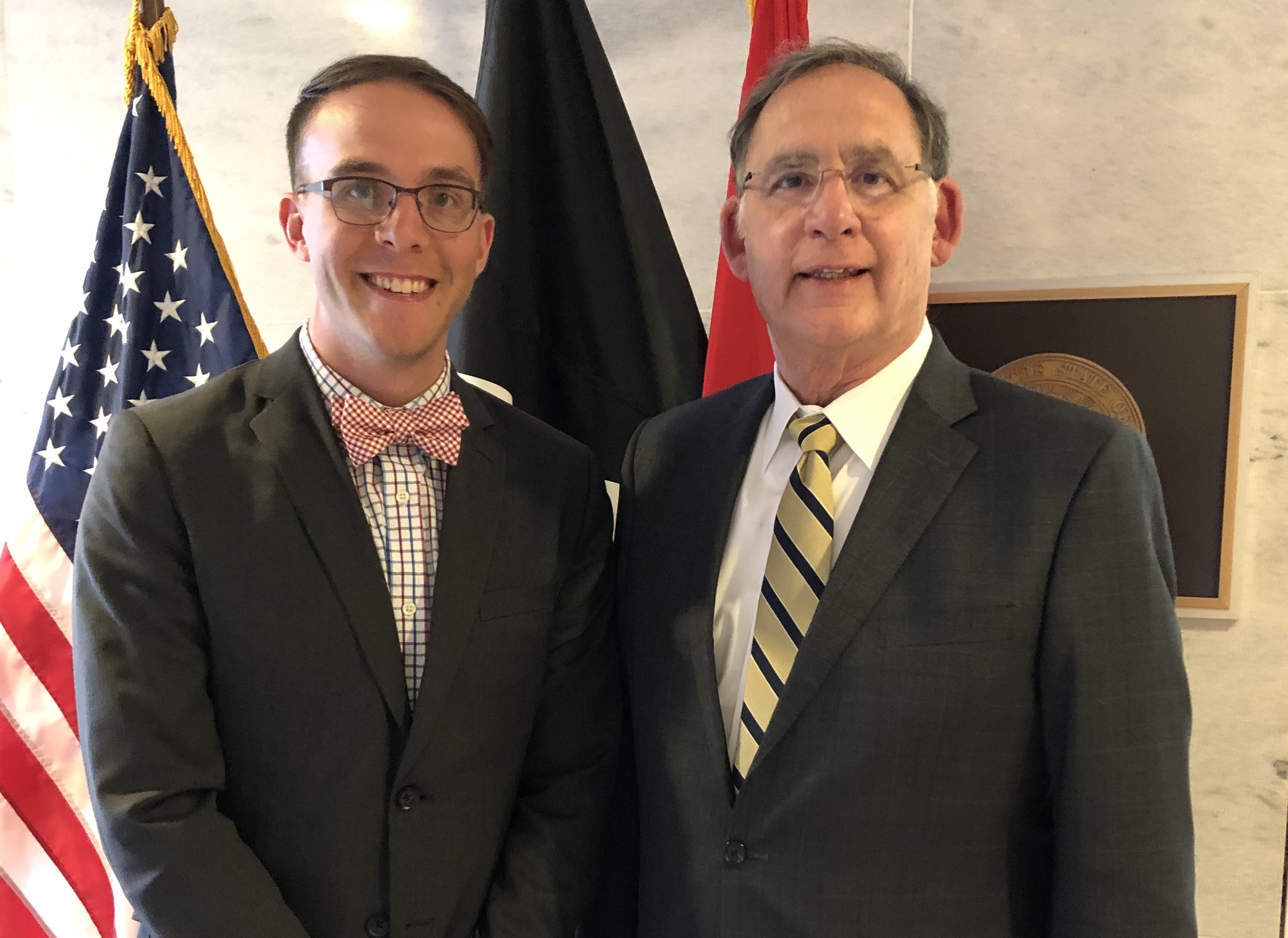 (Pictured: U.S. Senator John Boozman with Farmington, Arkansas native and Fulbright Scholar Colton Flynn)